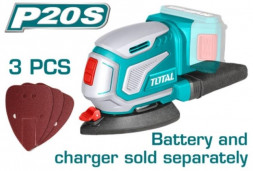 Аккумуляторная вибрационная шлифовальная машина TOTAL Li-ion 20V TDSLI2051