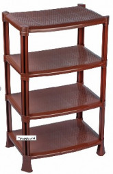 Этажерка АЛЬТЕРНАТИВА М598 4-х секцион. 830х510х350мм