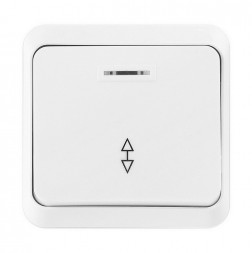 выключатель SMARTBUY (SBE-03w-10-SW12-1) Юпитер, 1-клавишный, белый