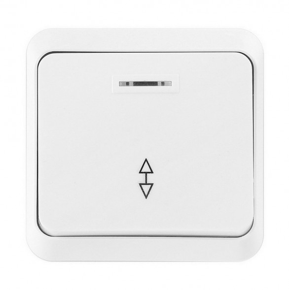 выключатель SMARTBUY (SBE-03w-10-SW12-1) Юпитер, 1-клавишный, белый