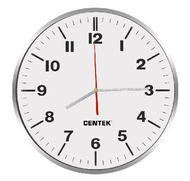 Часы CENTEK СТ-7100 белый