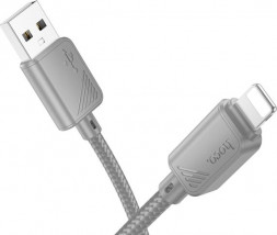 Кабель HOCO (6942007646130) X113i USB 2.4A для Lightning , Grey