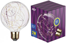 Лампа светодиодная REV 32444 7 G95 2Вт E27 2700K