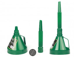 Воронка автомобильная STVOL SFL01 для ГСМ пластиковая, с гофрированным носиком, d=135мм