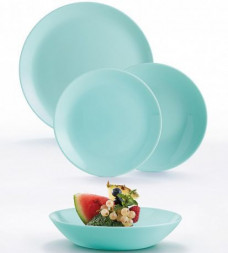 Набор столовый LUMINARC ДИВАЛИ ЛАЙТ ТЮРКУАЗ 19пр P2947