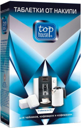 TOP HOUSE Таблетки от накипи для чайников, кофеварок и кофемашин, 8 шт. х 25 г