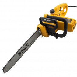 Пила DENZEL Пила цепная электрическая EDS-2000P, 2 кВт,поперечная, шина 40 см, шаг 3/8, паз 1.3 мм, 57 звеньев 95616