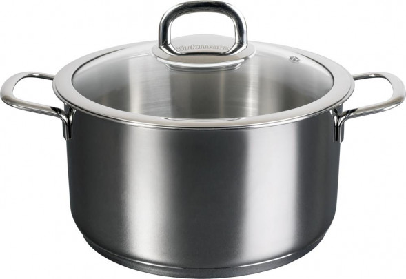 Кастрюля KUKMARA SF-CA4022G SAFIA нерж 4,0л стекл/кр