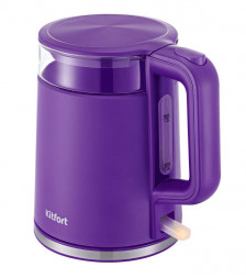 Чайник KITFORT KT-6124-1 фиолетовый (пластик)