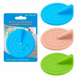 Ситечко MULTIDOM Ситечко для раковины-улавливатель волос 7см YG34-118