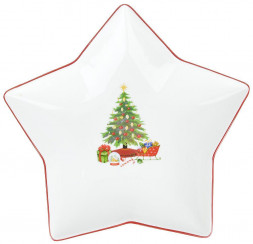 Тарелка NOUVELLE HOME Тарелка фигурная "Magic of christmas" 25х24х4см 1620121