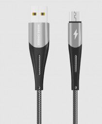 Кабель MORE CHOICE (4627151198095) K41Sm USB (m)-microUSB (m) 3.0А 1.0м - серебро/черный
