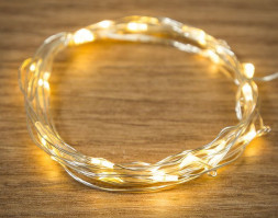 Электрогирлянды NEON-NIGHT (303-006) Гирлянда светодиодная Роса 2 м теплый белый