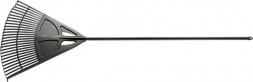 Грабли PALISAD пластиковые, 620 х 1750 мм, 27 плоских зубьев, алюминиевый черенок, Россия,