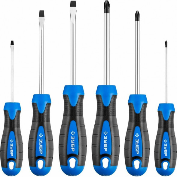 ЗУБР Набор отверток 25239, 6 предметов