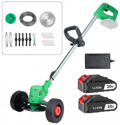 Газонокосилка ZITREK GreenCut 20 Pro (20В, Li-ion аккумулятор 2шт, колеса) 082-2005
