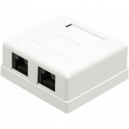 Розетка LANMASTER (TWT-SM2-4545-WH)RJ45 кат.5E (упак.: 1шт)
