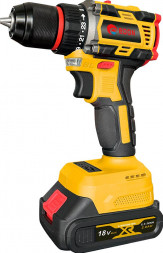 Дрель-шуруповёрт EDON AD-18BL черный/желтый 24893