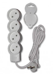 Удлинитель DUWI 32010 6 4 гн. х 3,0 м - белый