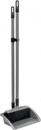 Набор для уборки VIOLET &quot;Эталон&quot;, совок квадратный и щетка (серый металлик) 950258
