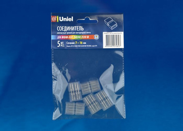 ЭЛЕКТРИКА UNIEL (10826) UTC-K-14/B67-RGB CLEAR 005 POLYBAG