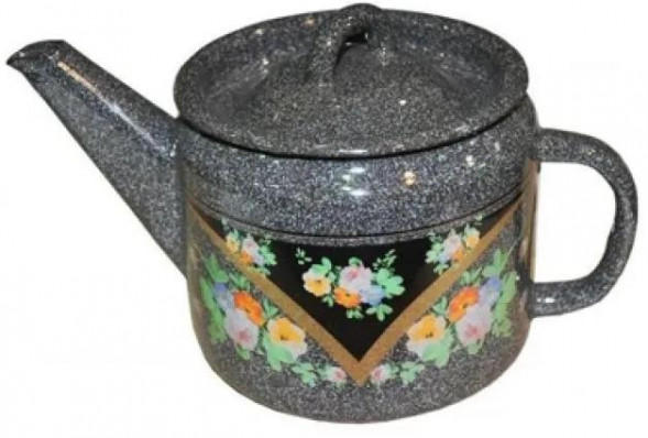 Чайник ЛЫСЬВА 2707/4РкЭ Красава эмал 1,0л с рис