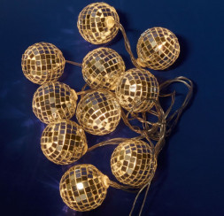 Гирлянда UNIEL (UL-00008423) ULD-S1800-010/STB/3AA WARM WHITE IP20 DISCOBALLS