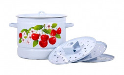 Мантоварка ЛЫСЬВА 2221/4 три сетки эм. 9,0л с рис.