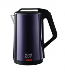 Чайник электрический HOMESTAR HS-1036 (1,8 л) фиолетовый, двойной корпус