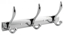 Кронштейн настенный 3 крючка BRIMIX 563 Крючок для полотенца на планке 3шт - усиленный (3)