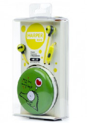 Наушники-гарнитура HARPER KIDS HK-39 green