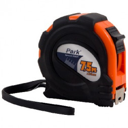 рулетка PARK TM29-7525 рулетка с фиксатором, прорезиненный корпус, 7,5x25мм (353029)