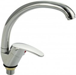 Смесители САНАКС 13080 Смеситель для кухни, шаровый, боковой, поворотный излив, цвет ХРОМ