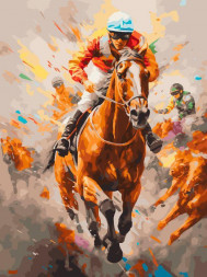 Картина по номерам БЕЛОСНЕЖКА 1109-AS Дерби