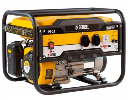 Генераторы бензиновые DENZEL Генератор бензиновый PS 25, 2,5 кВт, 230В, 15л, ручной стартер 946814