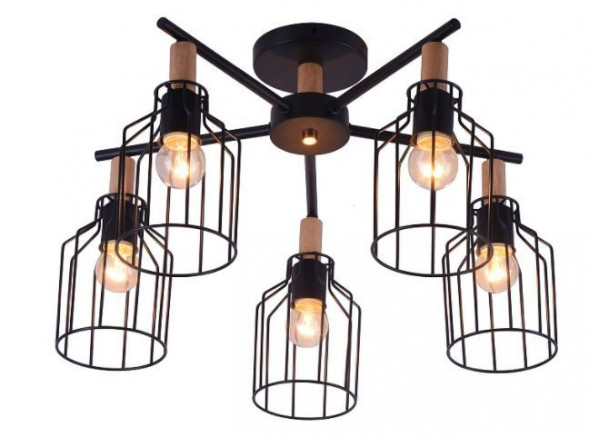 Светильник ESCADA 469/5PL E27*60W Black