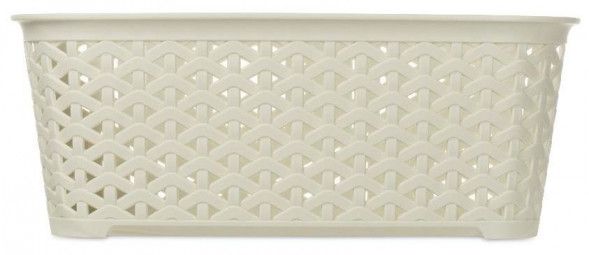 Корзина HOBBY LIFE HL041252IV Корзина RATTAN слоновая кость 21.3х29х11см