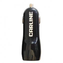 Автозарядка CARLINE (ch-2ub) адаптер 2хUSB, черный