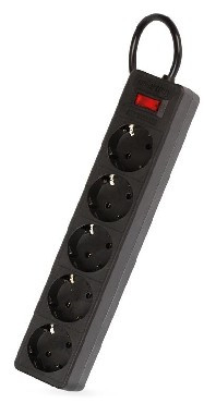 Сетевой фильтр SMARTBUY (SBSP-30-K) - 5 роз х 3 м - черный