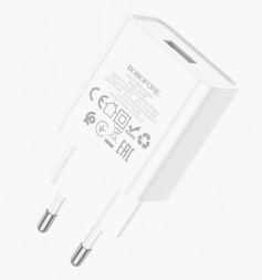 СЗУ BOROFONE (6974443388640) BA74A Aspirer 1USB (белый)