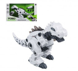 Игры ИГРОЛЕНД 859-059 Конструктор &quot;Робо-Динозавр&quot;, свет, звук, движение, 2АА, ABS, 36х17-20х11,5см, 3 дизайна