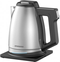STARWIND Чайник электрический SKS4040, 1800Вт, серебристый и черный