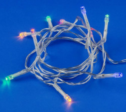 Гирлянда UNIEL (UL-00007181) ULD-S0150-010/STB/2AA MULTI IP20 Гирлянда светодиодная на батарейках 2AA (не в/к), 1,5м. 10 светодиодов