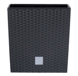 Кашпо PROSPERPLAST Кашпо RATO LOW DRTS400L-S433 антрацит 2пр 37 и 64л