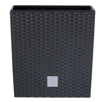 Кашпо PROSPERPLAST Кашпо RATO LOW DRTS400L-S433 антрацит 2пр 37 и 64л