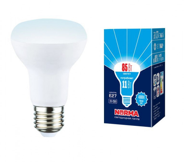 R (Рефлекторы) VOLPE (UL-00005775) LED-R63-11W/4000K/E27/FR/NR