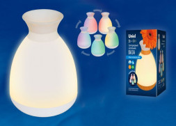 СВЕТИЛЬНИКИ НАСТОЛЬНЫЕ UNIEL (UL-00004545) ULD-R200 LED/100LM/3000K/RGB WHITE