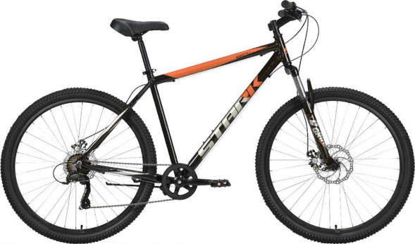 Велосипед STARK Respect 27.1 D Microshift черный/оранжевый/серый 18&quot; HQ-0009978