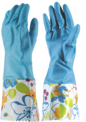 РЫЖИЙ КОТ Перчатки латексные с манжетами LG-Cu, р-р М (092437)