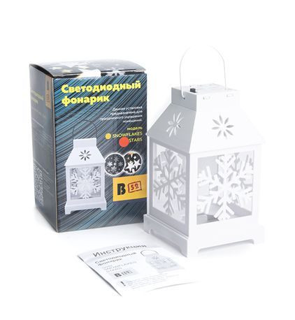Диско лампа B52 &quot;SNOWFLAKES&quot;, 6В, CR2032*2 шт, холодный белый LED